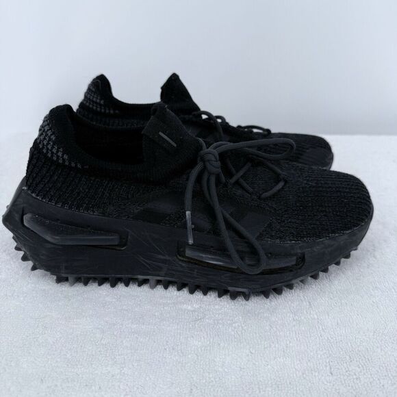 Adidas NMD S1 Core Black Knit Shoes Size 5 main image 2